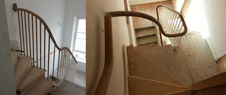 wellington square hastings conservation listed wooden staircase restoration