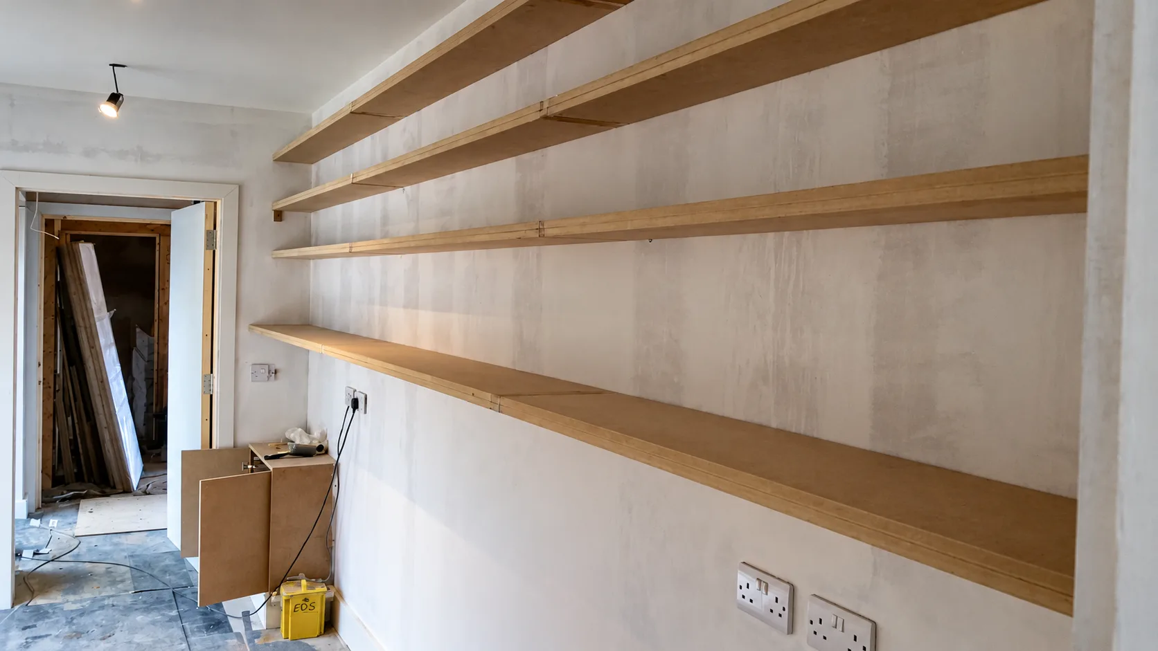 Bespoke shelving at Cumberland House, Tunbridge Wells, made by Spittlywood