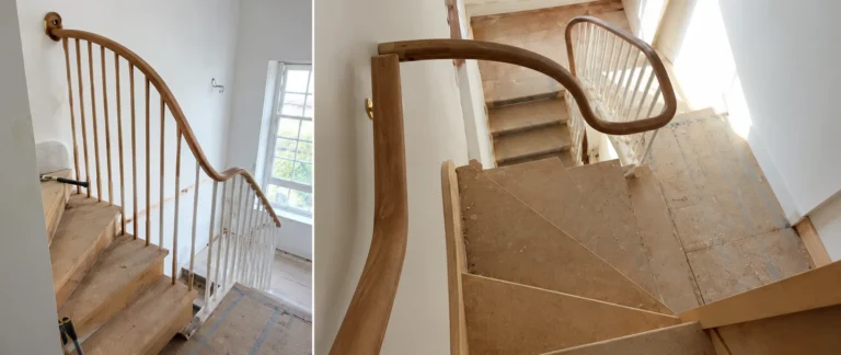 Staircase renovation at conservation listed Wellington Square Hastings