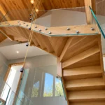 Oak and Glass Staircase