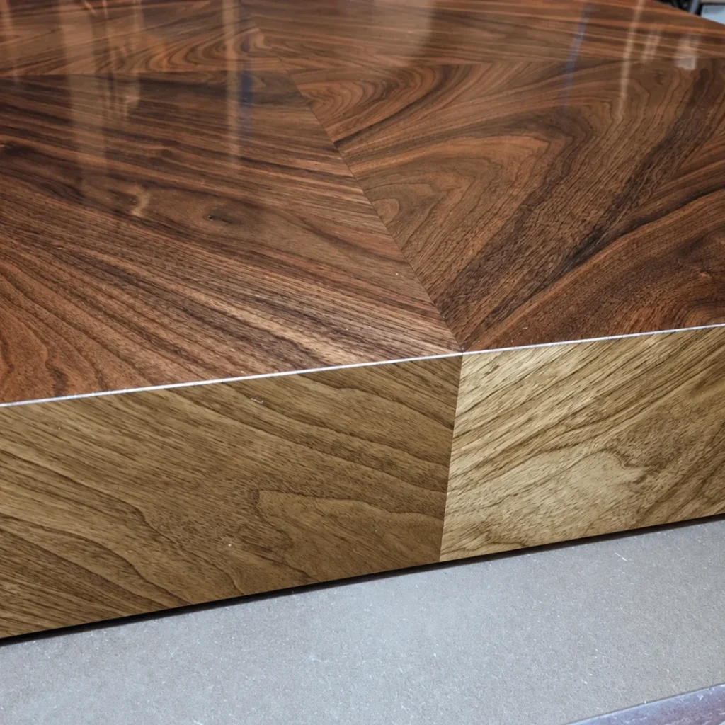 Walnut and oak timber detail, hand finished by Spittlywood